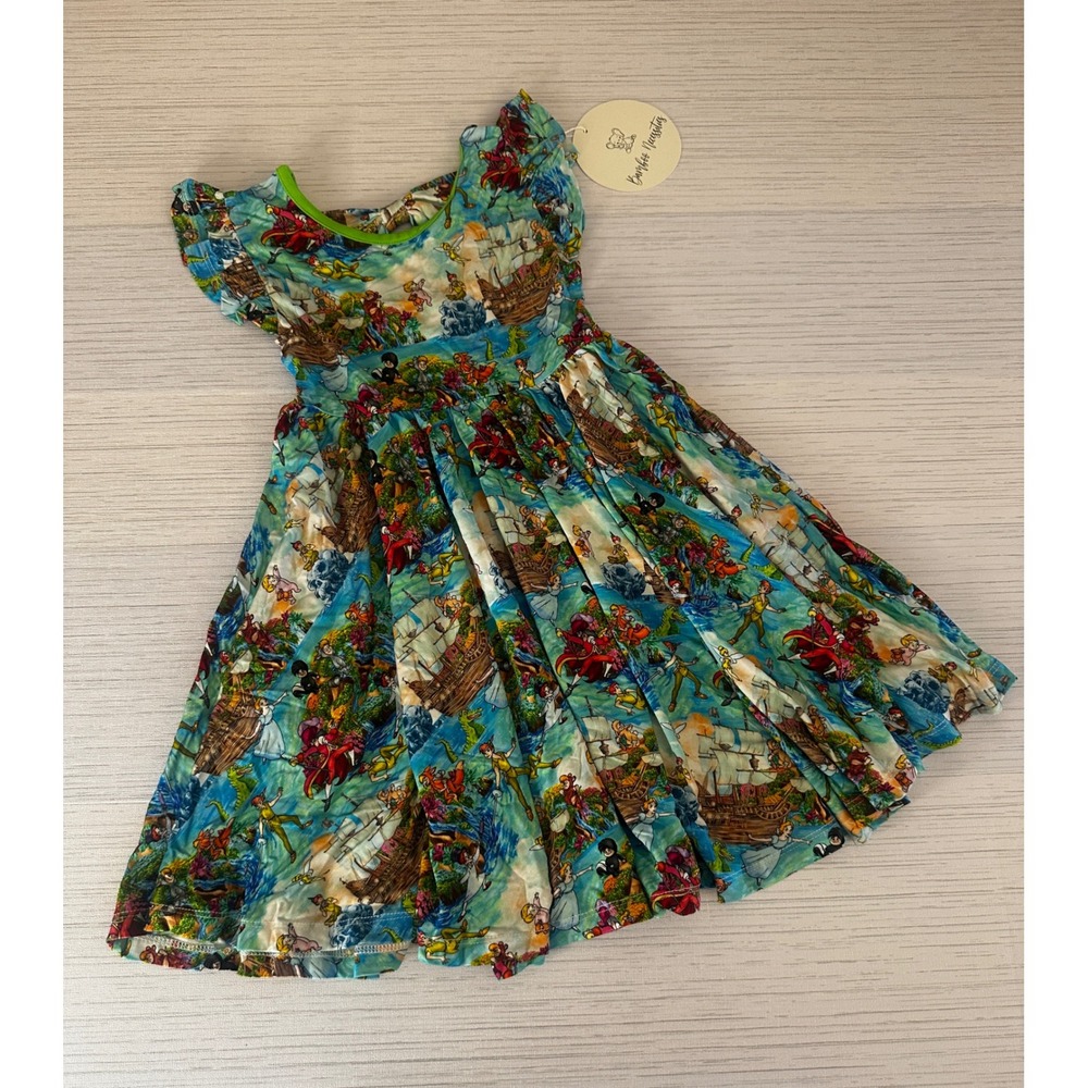 Bamboo Necessities Peter Pan Neverland Bamboo Viscose Dress Girls 3/4 NEW
